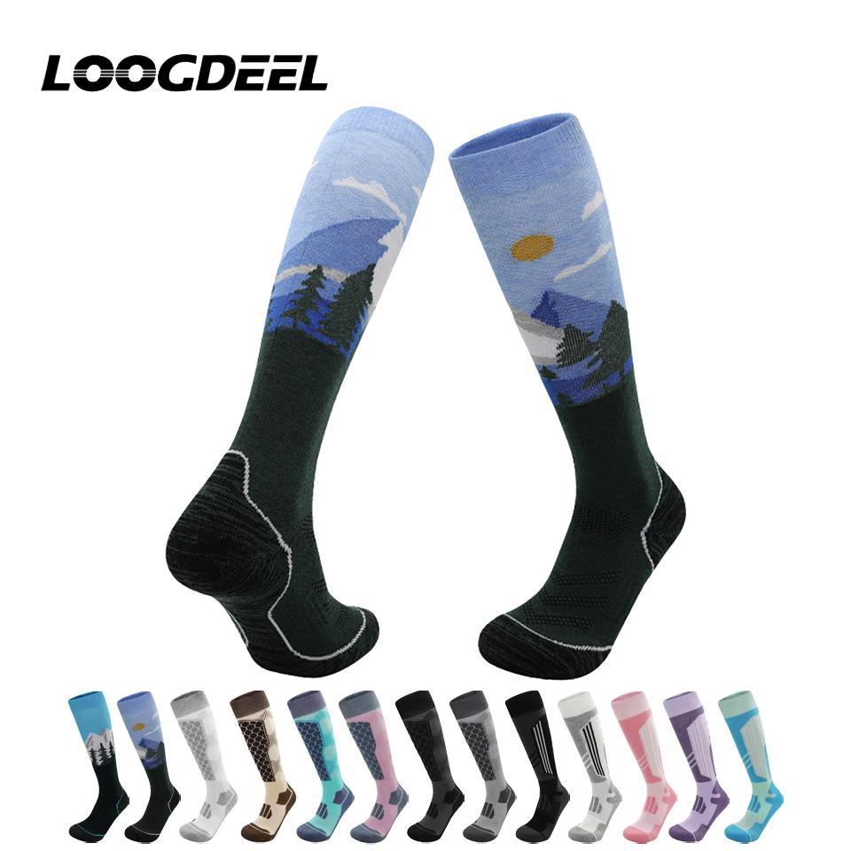 Loogdeel 1ペア 秋用プロ仕様抗菌保温スキーソックス - Wool Hiking Sock のレビューと価格