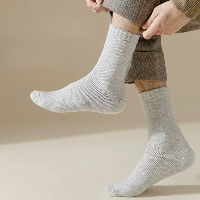 10足組 冬用厚手サーマルウールソックス メンズ用 暖かいテ - Thermal Sock Winter のレビューと価格