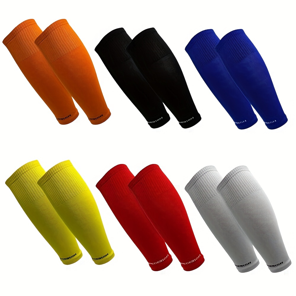1 ペアのサッカーソックス + 1 ペアの保護スリーブ サッ - Compression Sleeve Calf のレビューと価格