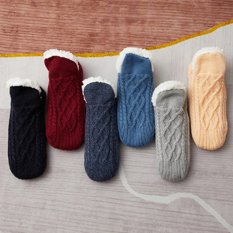 男性女性用サーマルスリッパソックス冬暖かいショート厚手滑り止 - Thermal Sock Winter のレビューと価格