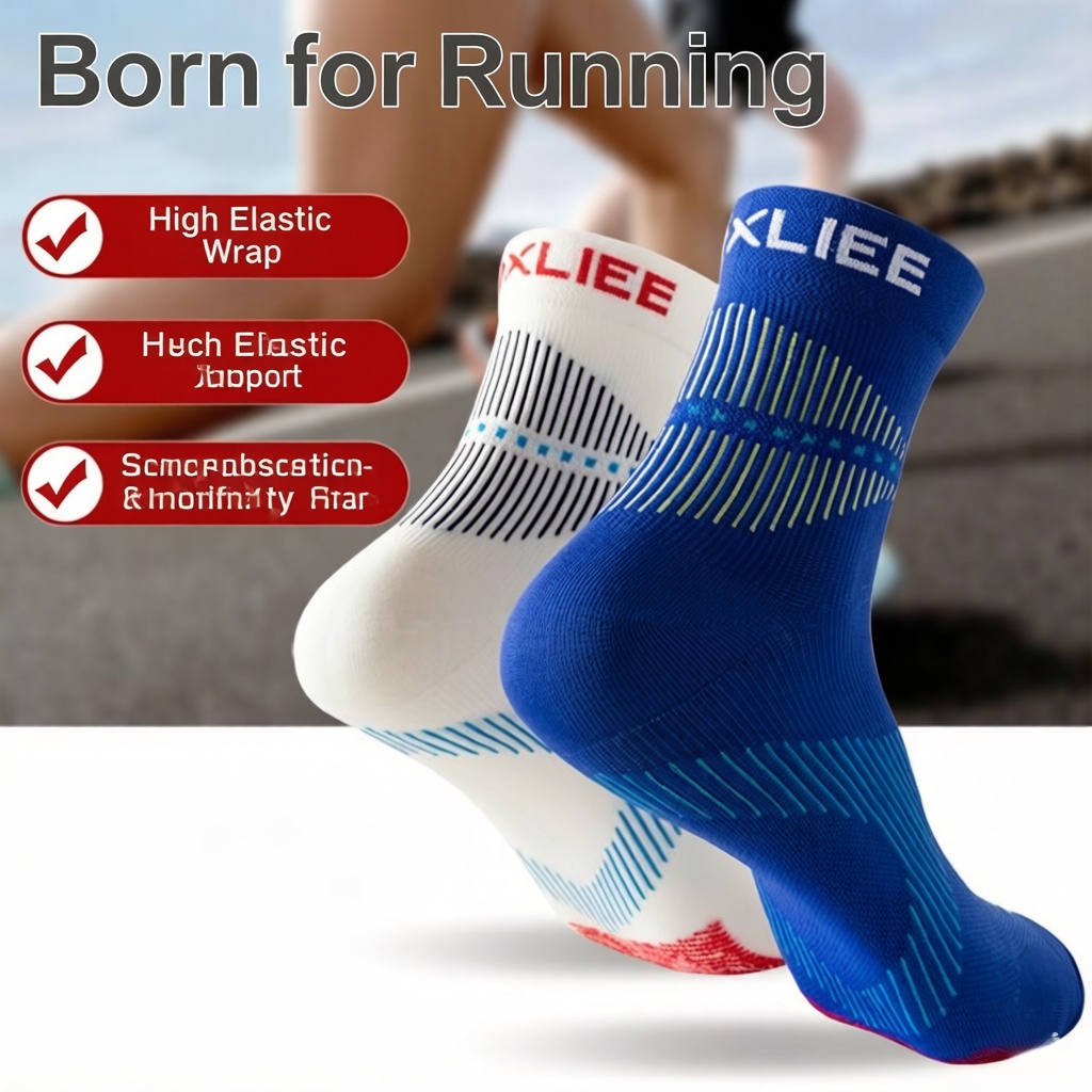 WRELS 1/2/3 ペア ランニングソックス 吸湿発散性 - Athletic Sock Cushion のレビューと価格