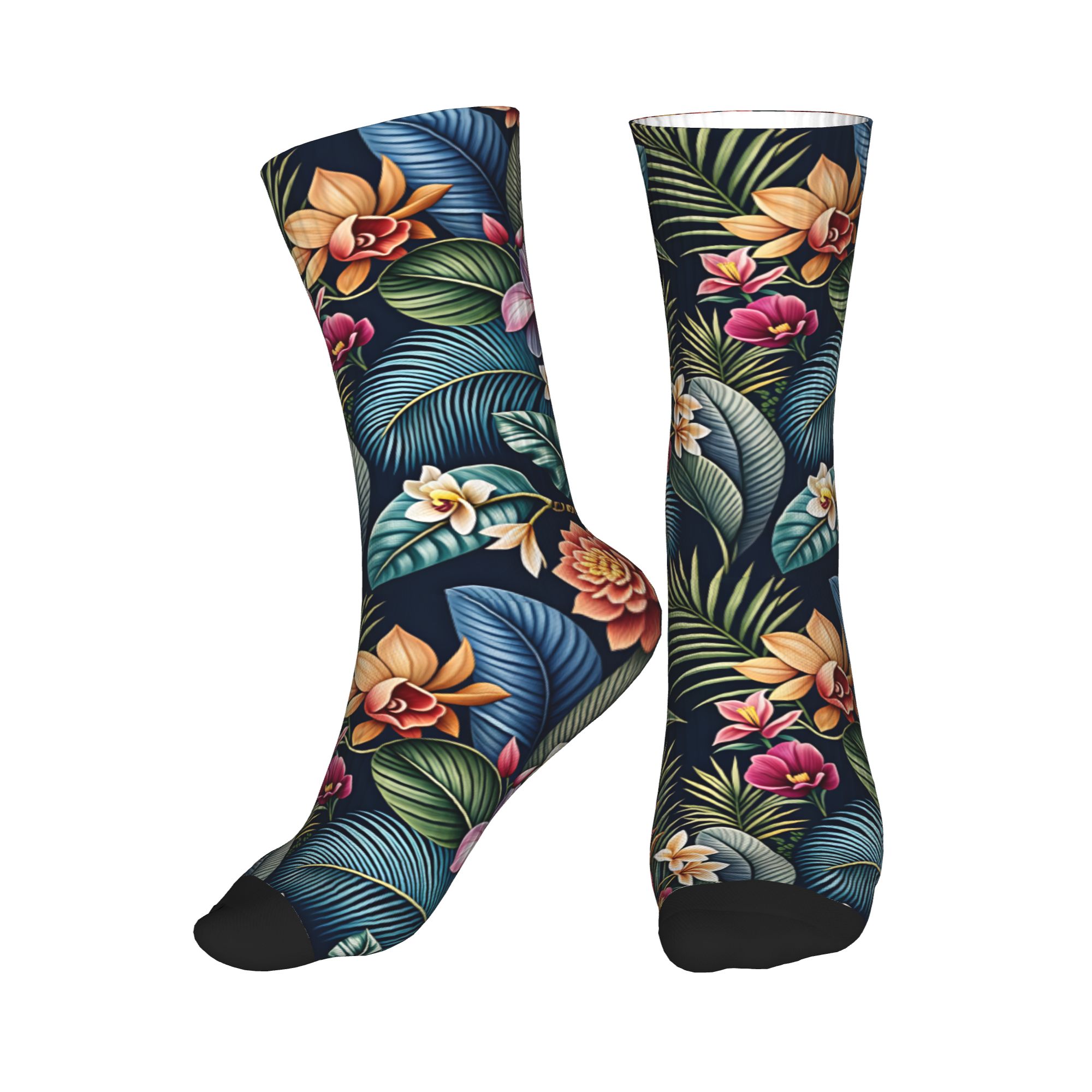 かわいいメンズヴィンテージダークトロピカル3Dレリーフオーキ - Dress Sock Men のレビューと価格