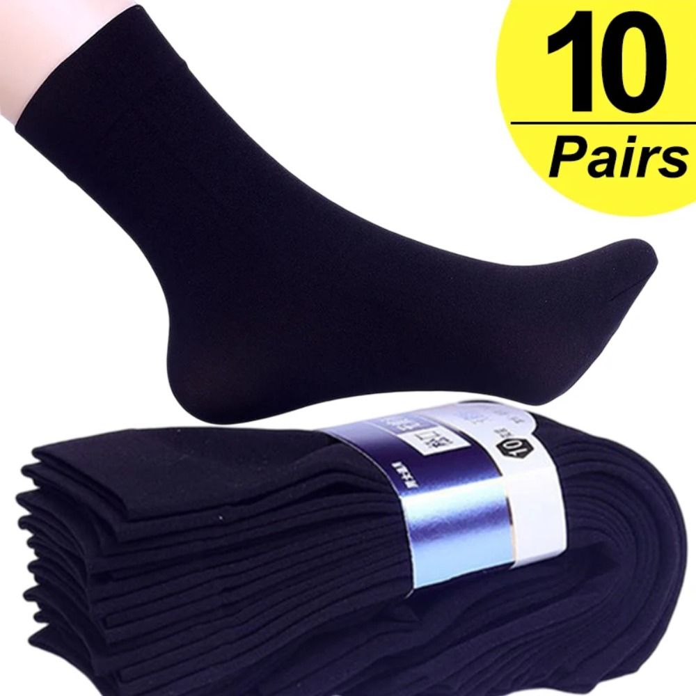 10足組 ファッション通気性メンズアイスシルクソックス ソフ - Silk Sock Bamboo のレビューと価格