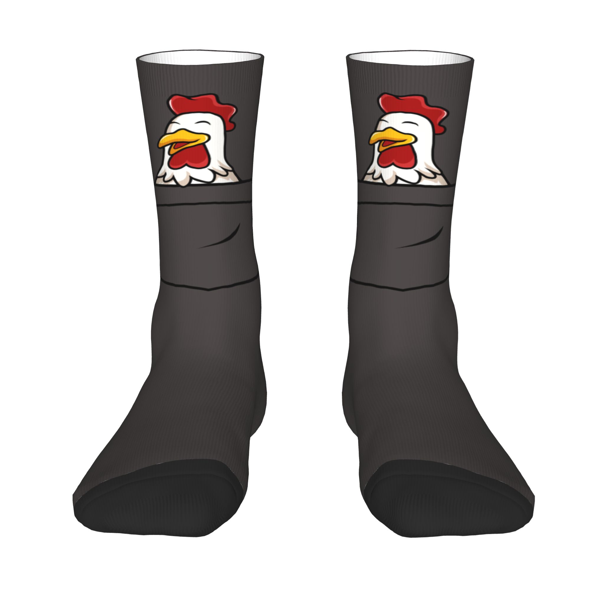 カスタムポケットアニマルルースター メンズ レディース クル - Dress Sock Men のレビューと価格