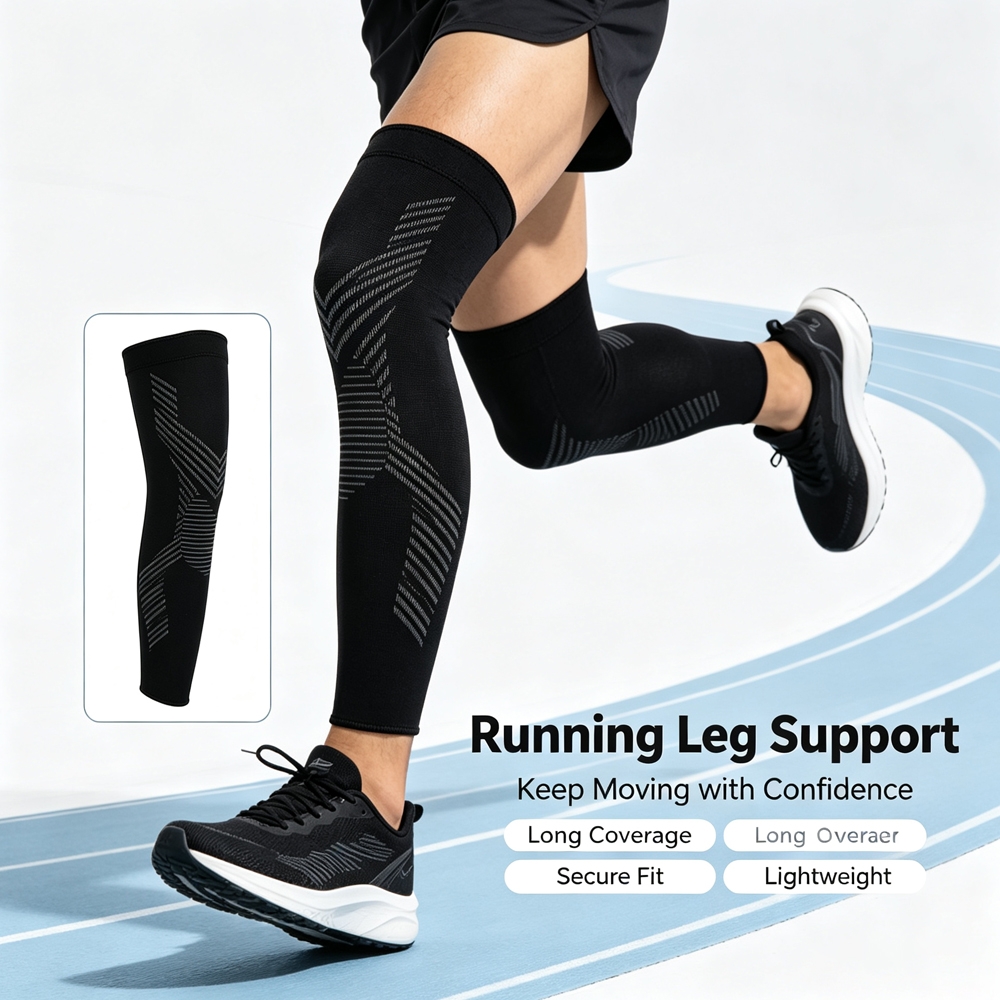 1/2個入り、男性・女性用、長めの膝丈コンプレッションスリー - Compression Sleeve Calf のレビューと価格